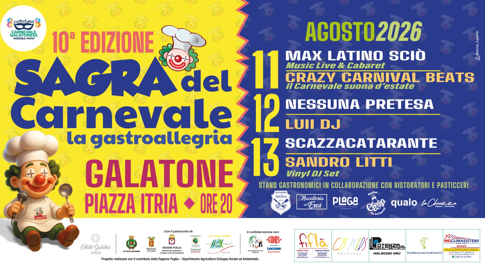 Sagra del Carnevale - La Gastroallegria 2026