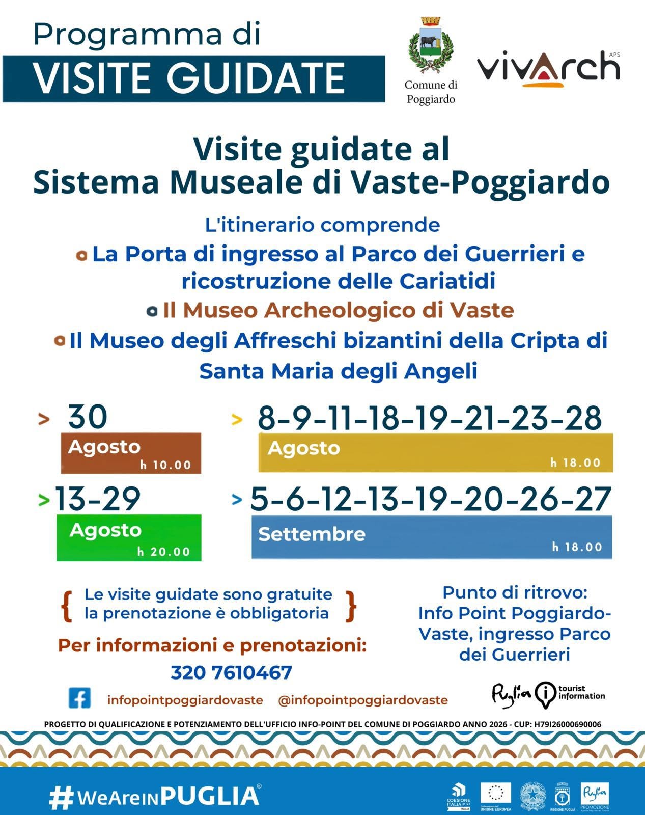 Visite guidate al sistema museale di Vaste Poggiardo