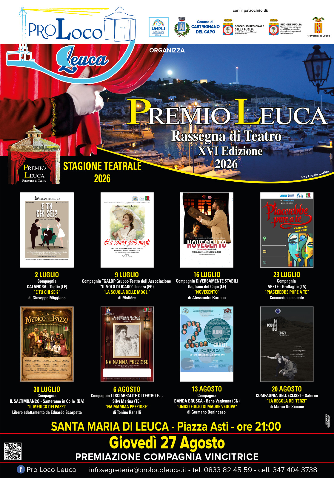 Performance teatrale "Unico figlio di madre vedova"