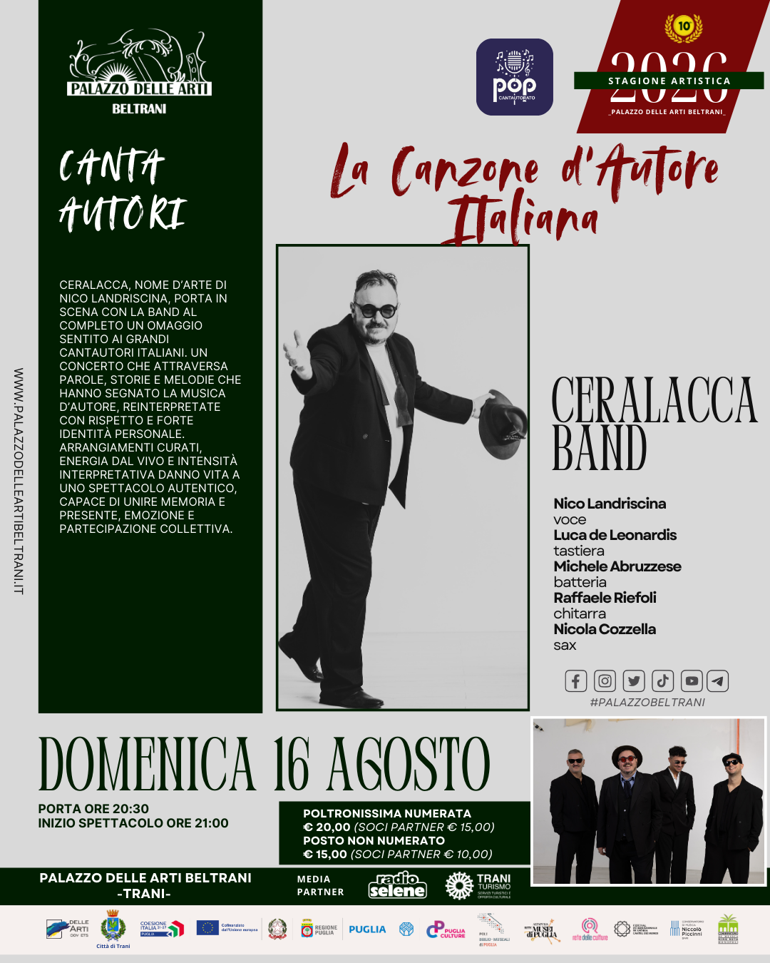 La canzone d'autore italiana - Musica a Corte