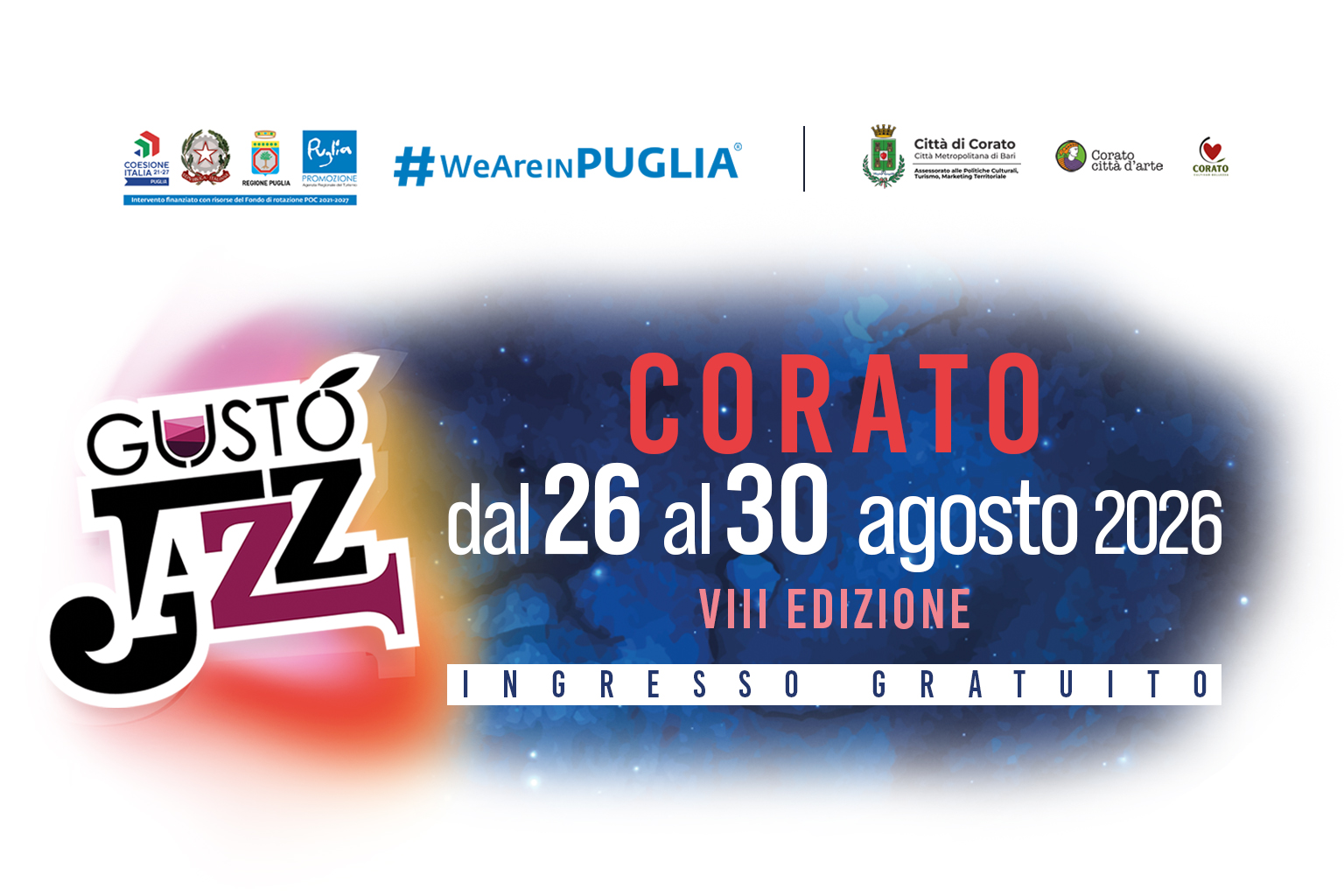FESTIVAL GUSTOJAZZ 2026 - 8 ^EDIZIONE