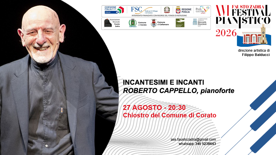 INCANTESIMI E INCANTI, DA ORIENTE A OCCIDENTE - ROBERTO CAPPELLO, pianoforte