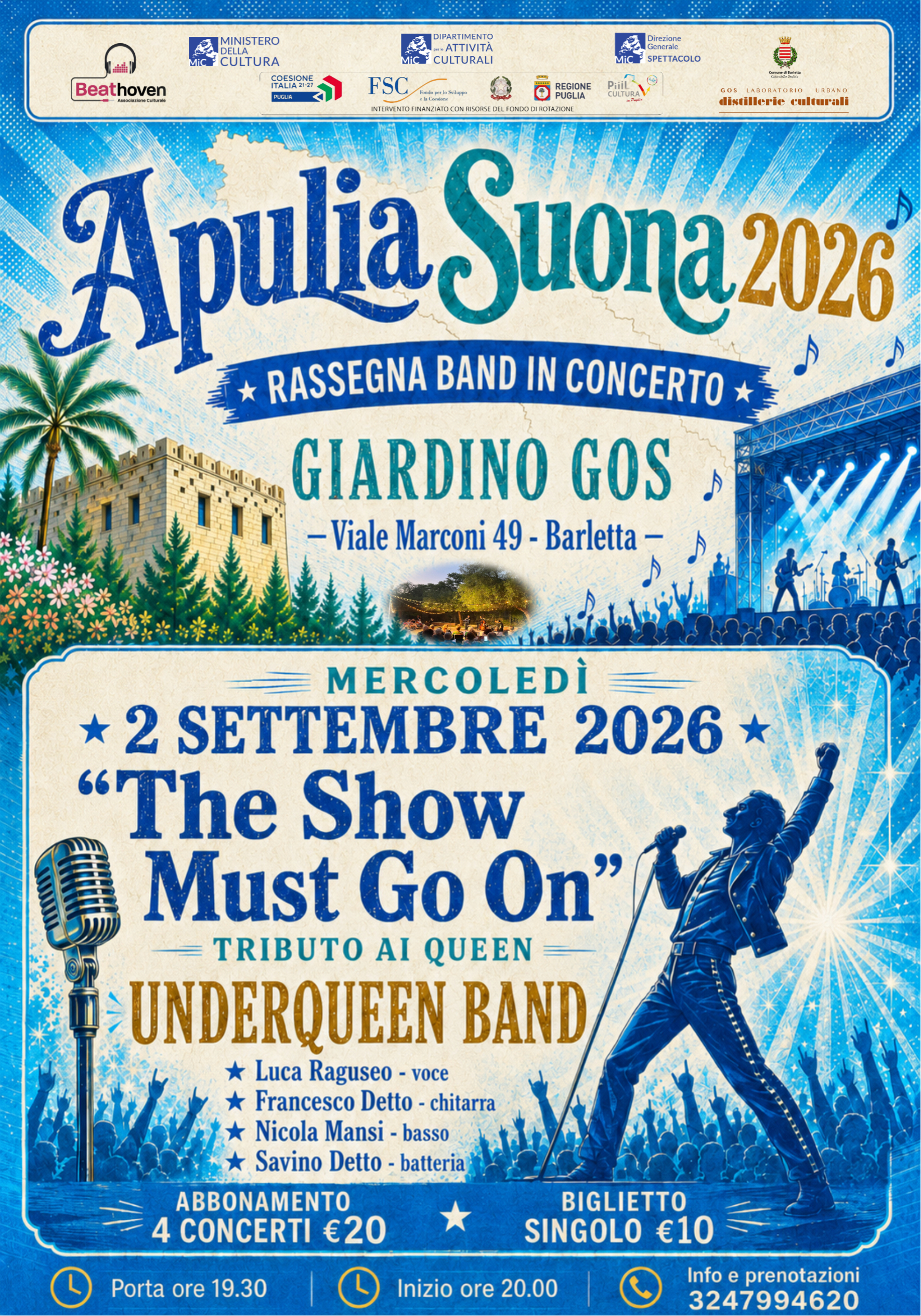 BAND IN CONCERTO 'THE SHOW MUST GO ON'