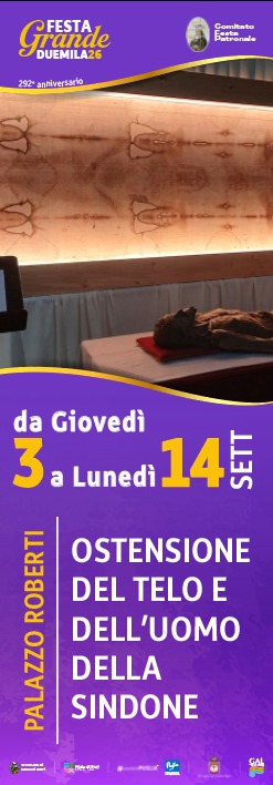 OSTENSIONE DEL TELO E DELL'UOMO DELLA SINDONE