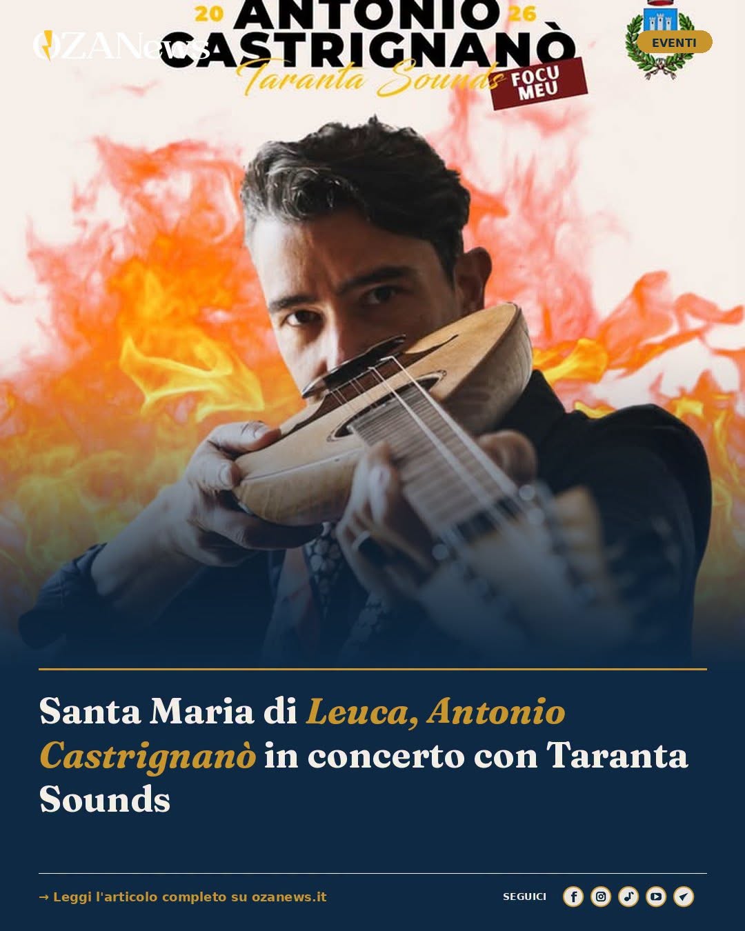 Concerto di musica popolare di Antonio Castrignanò